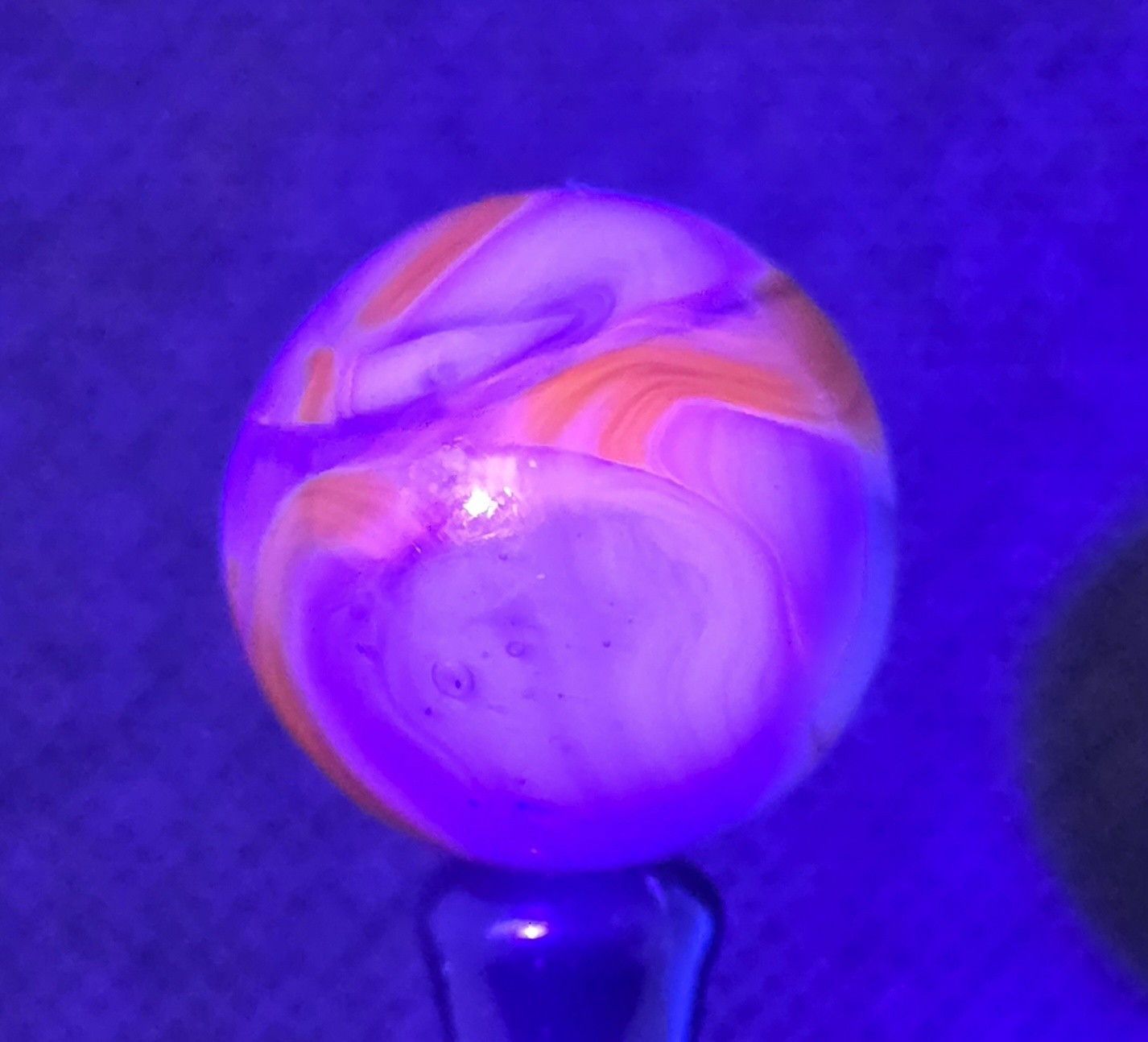HTF VINTAGE CAIRO NOVELTY MARBLE 0.75″ SHOOTER MARBLE MINT UV