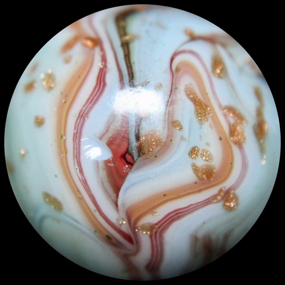 DAS Harvest Moon Marble Collector Series: Wild Dichroic w/Lutz