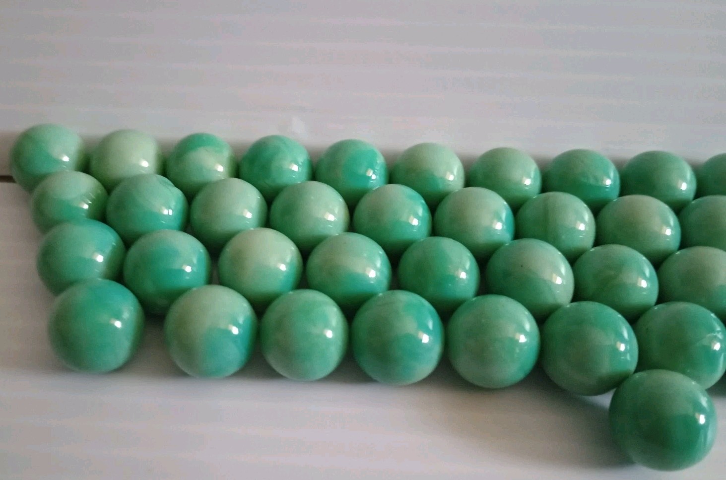 55 Vintage Christensen Agate Jadeite /Celadon Swirl Marbles 1/2”D With Jar