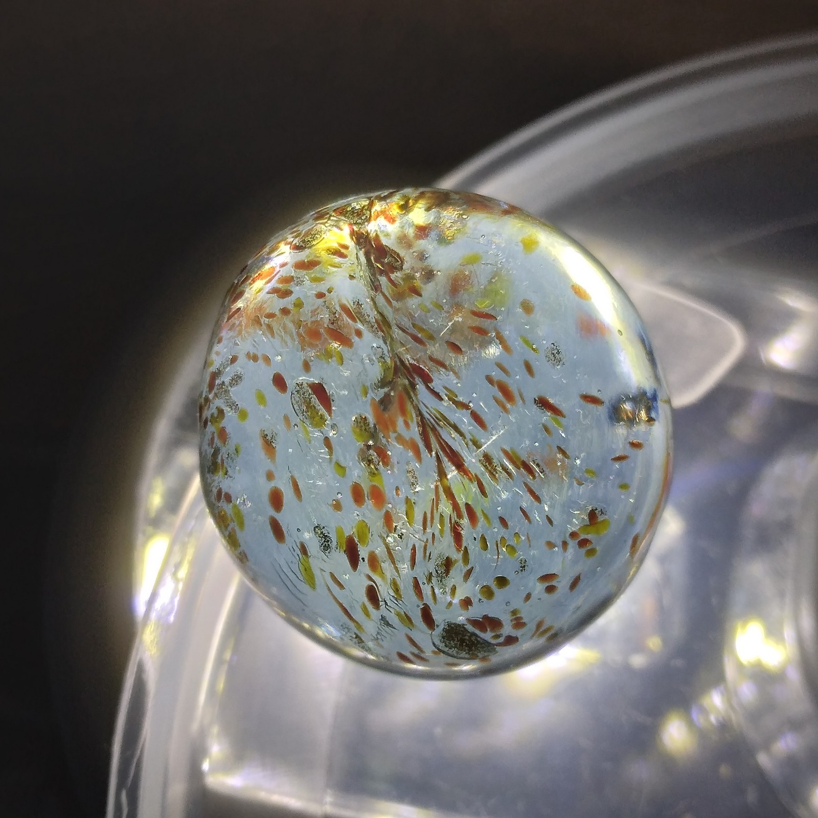 .60″ Marble- Vacor Jabo Christensen- Frit, Lutz, Glows- Guinea Atmosphere Style?