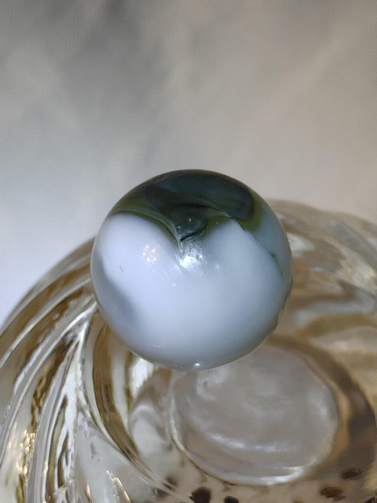 Vintage Vitro Fancy Conqueror Tigers Eye Metallic Blueish Grey Marble ?