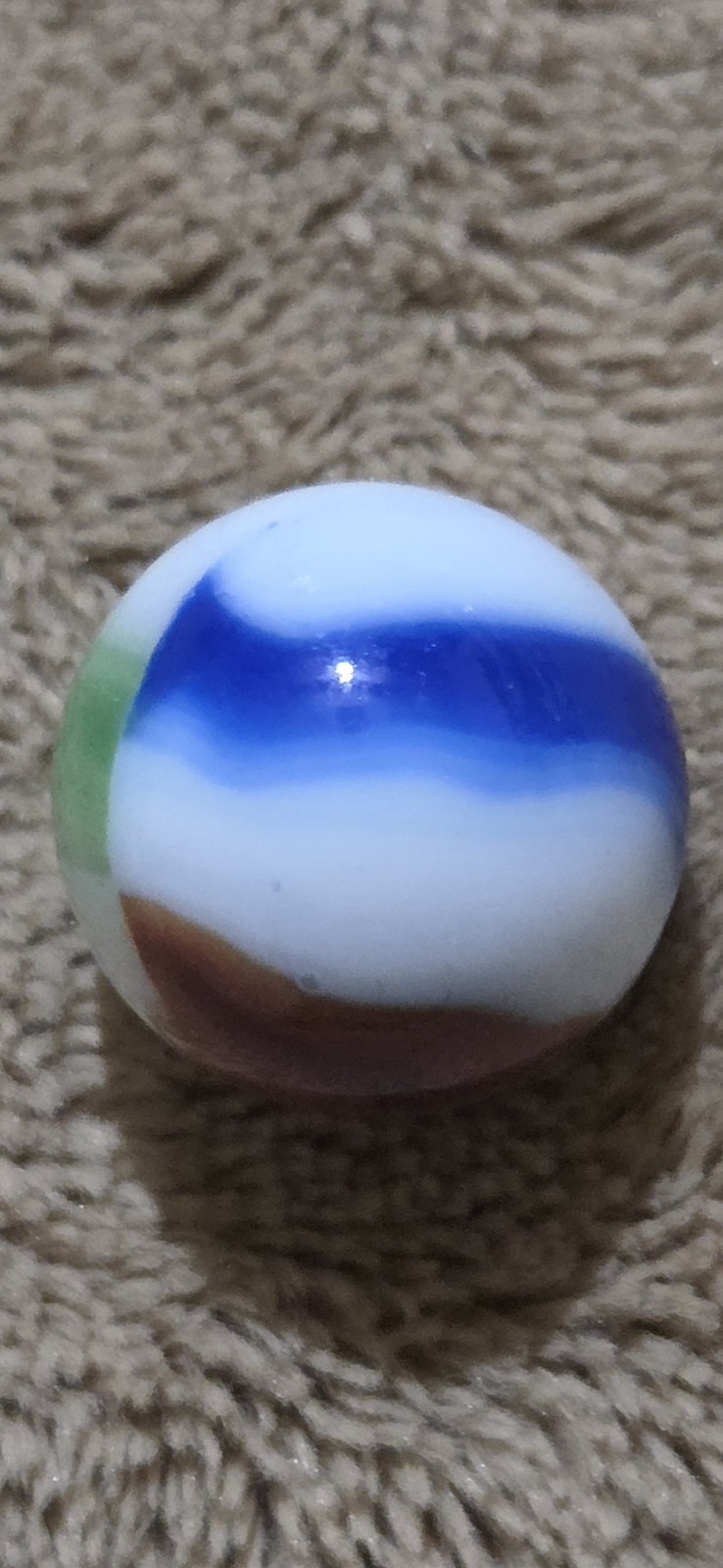 Marble King Rainbow Marbles 18mm Vintage 1950’s