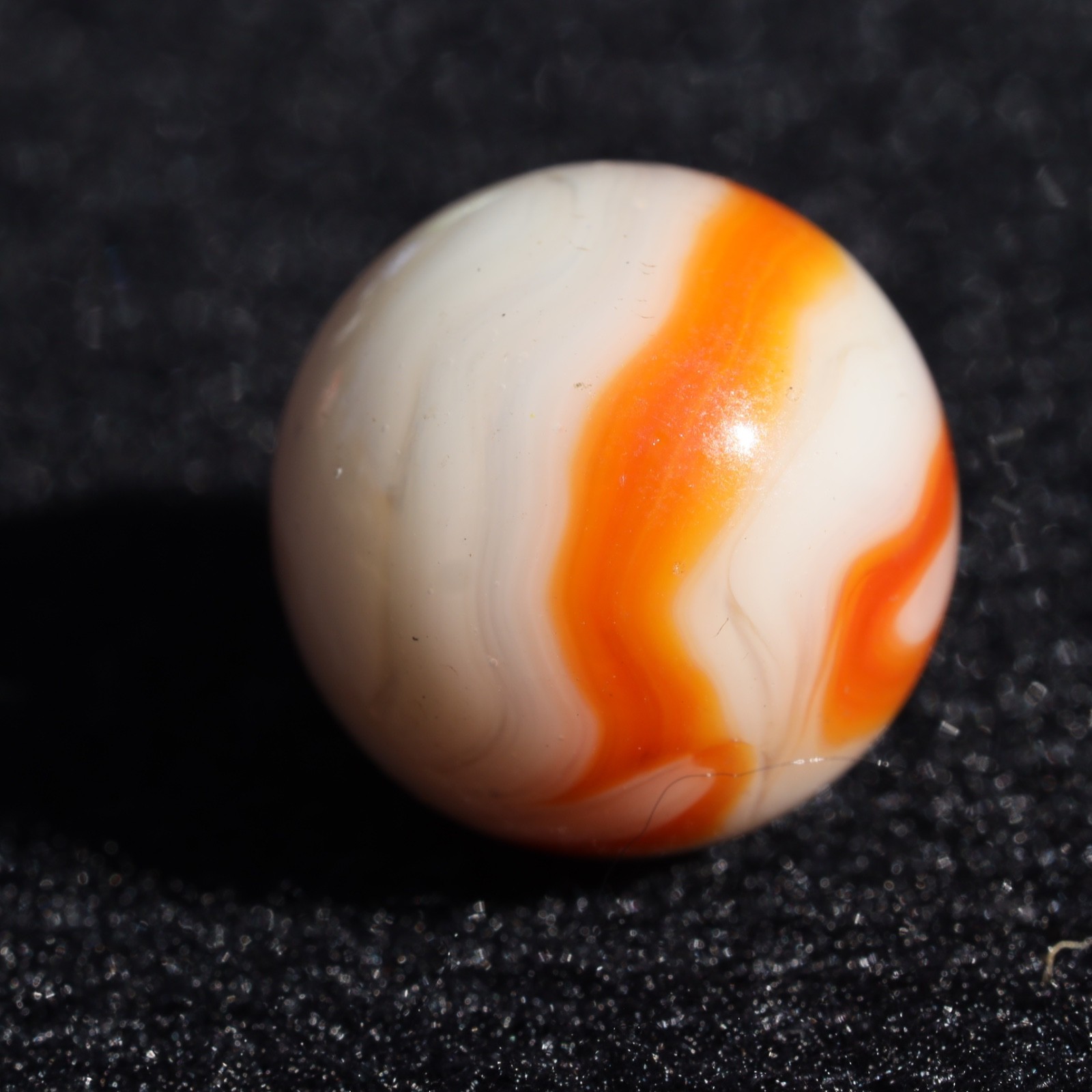ALLEY Orange WV West Virginia Swirl Marble 5/8″ M Combined Shipping