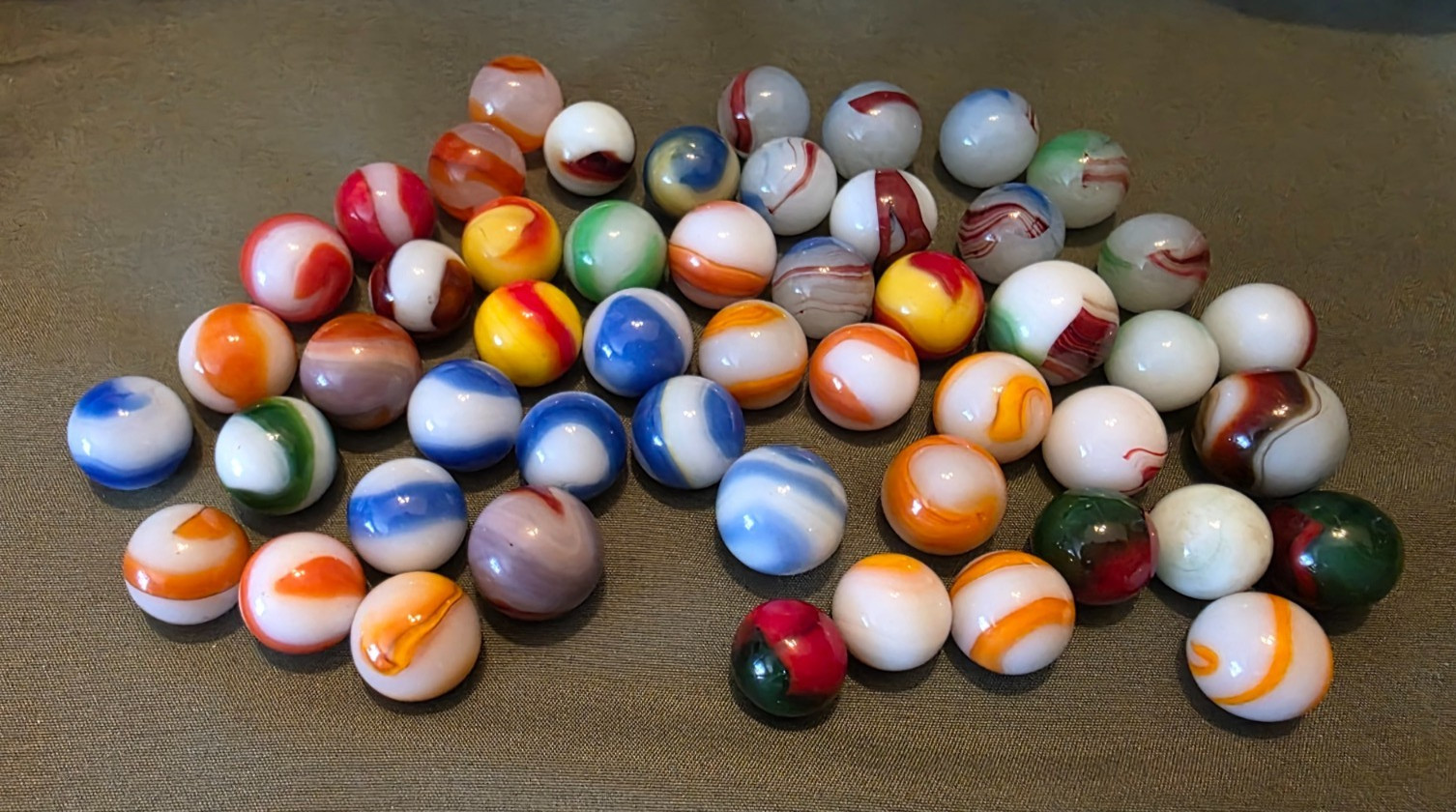 Vintage Lot Akro Corkscrew Marbles M/NM Corks Ox Patch and More Lot 1 +Free Ship