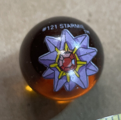 POKEMON STARMIE MARBLE #121 Orange Limited Edition Original