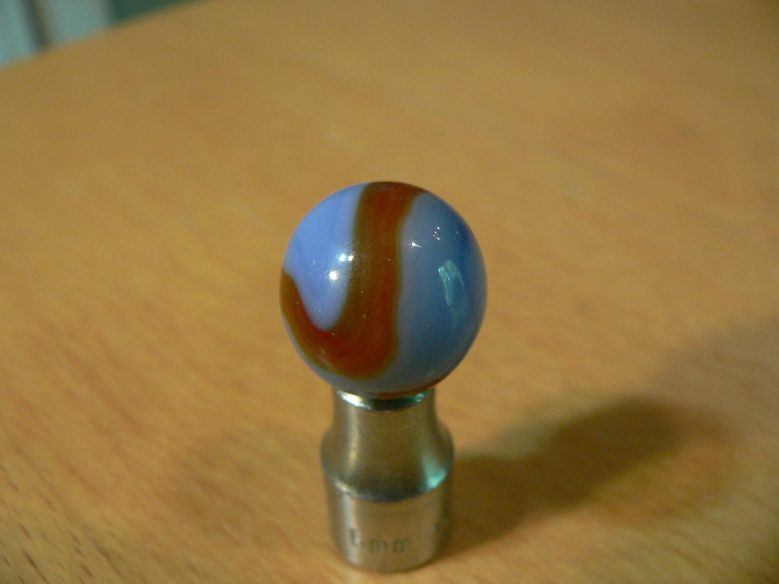Vintage Pre 1960’s Marble 5/8″ Ravenswood/Alley Oxblood Superman Swirl