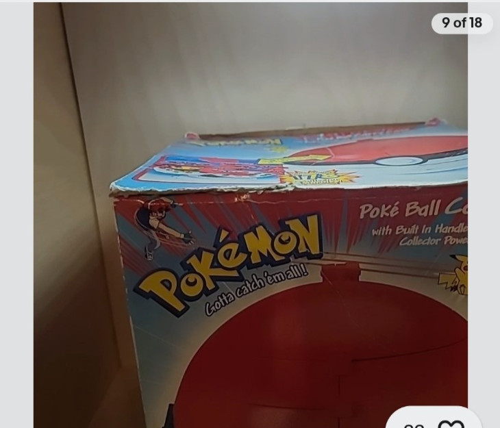 Vintage 1999 Pokémon Collector marbles carrying case w/25 marbles/Orig See Pics