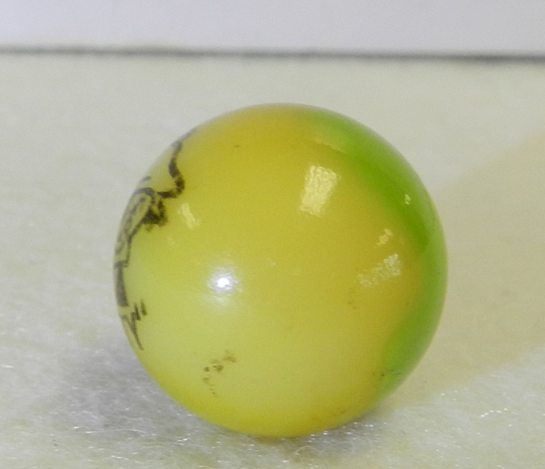 20650m Original Vintage Peltier Glass Comic Picture Marble Smitty .67 In Mint