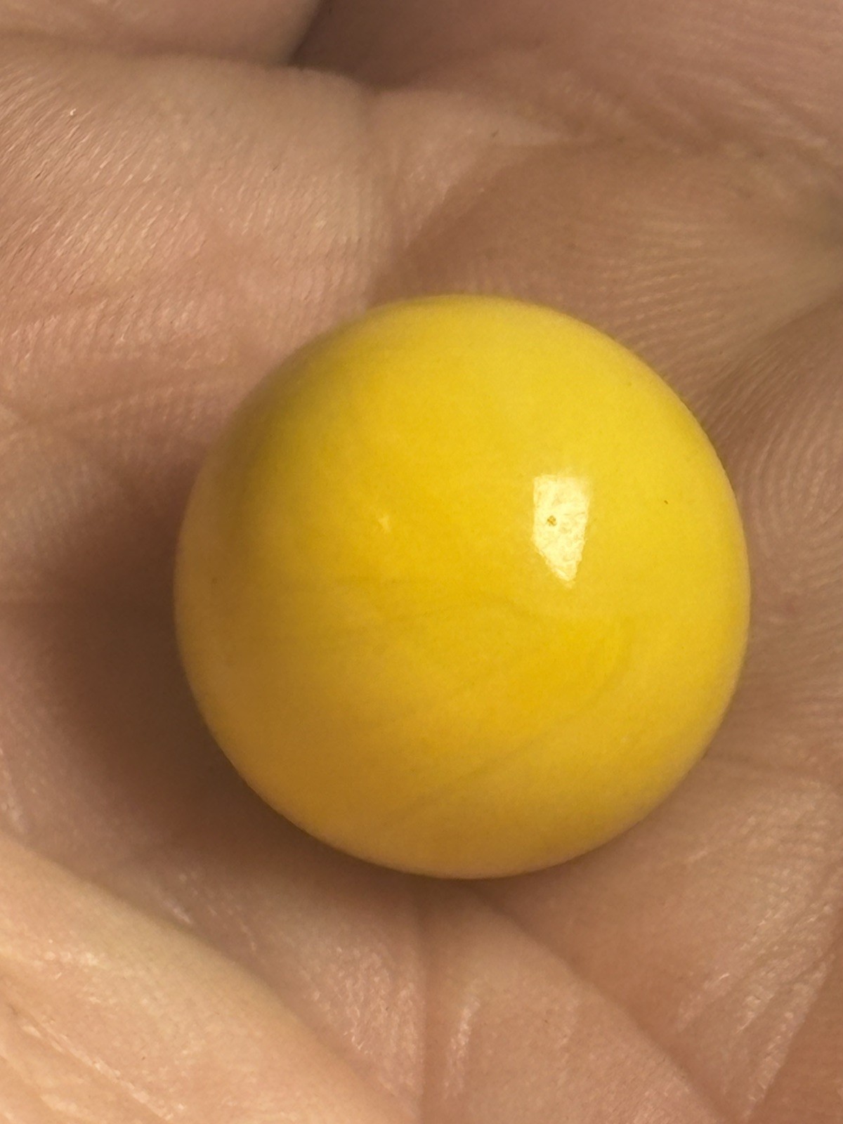 Vintage CAC Rare Yellow Pearl Swirl Christensen Marble