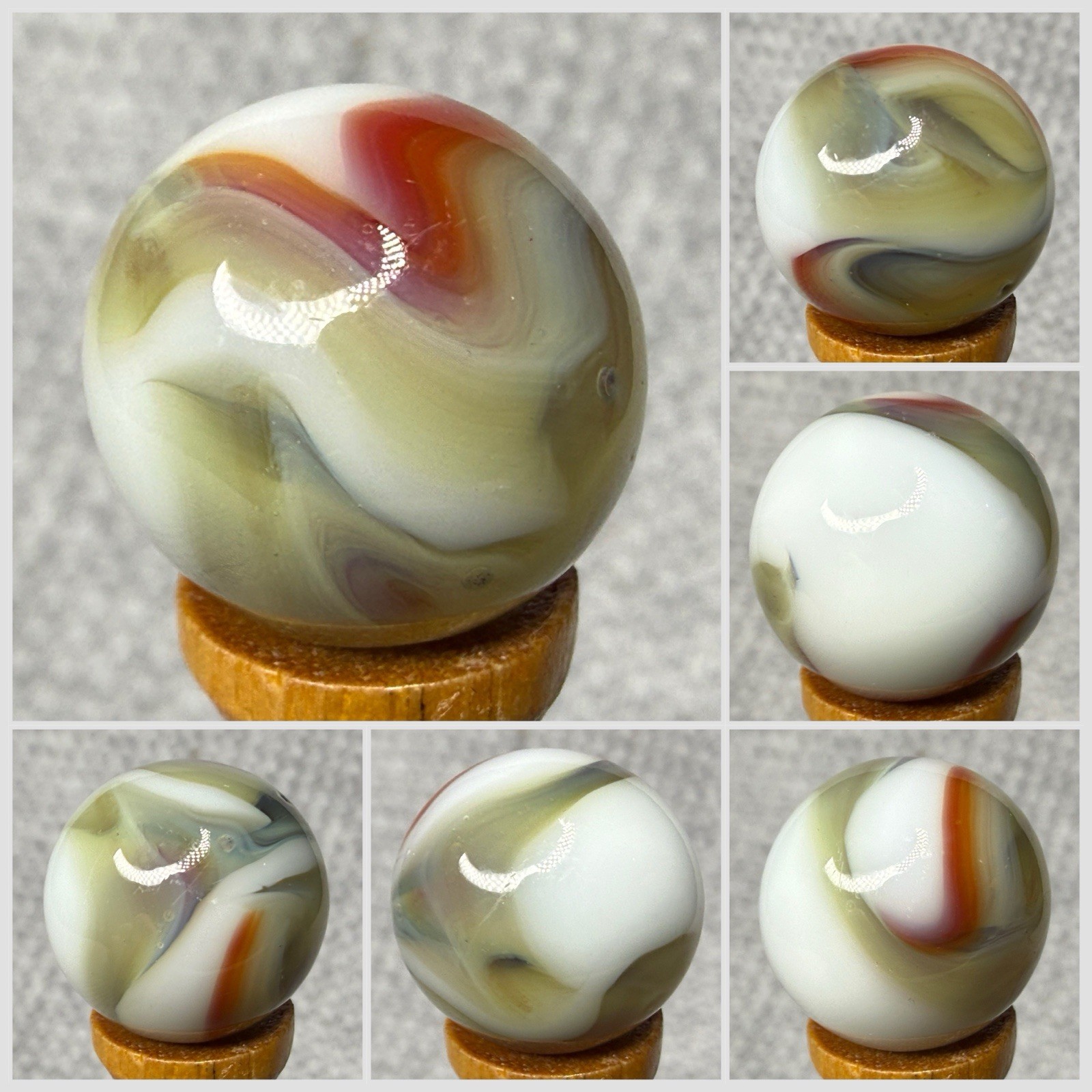 Vitro Agate Tri Lite Marble .60” NM(+)