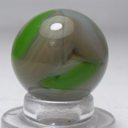 #1064 West Virginia Swirl Marble with Nice Grey and Green Swirls. Alley, Champ