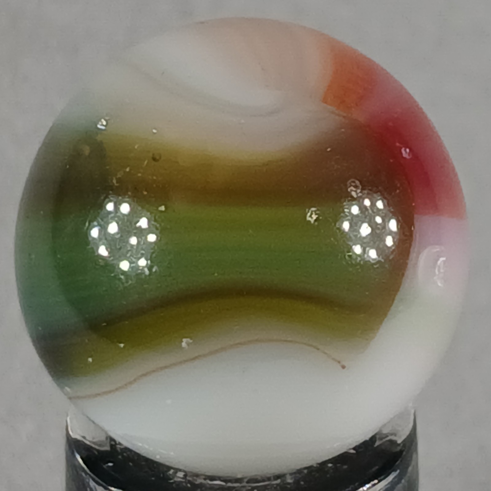 Vintage Vitro Tri-Lite Marble .61 Inches Near-Mint Condition Combined Shipping