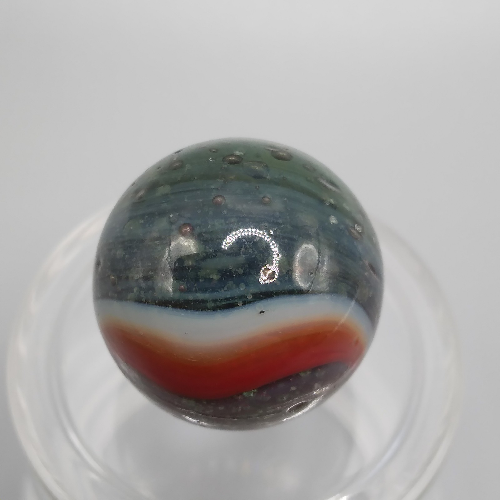 0.60″ Vintage Marble- Kokomo Peltier Vitro Marble King Akro – Quick List #Q37