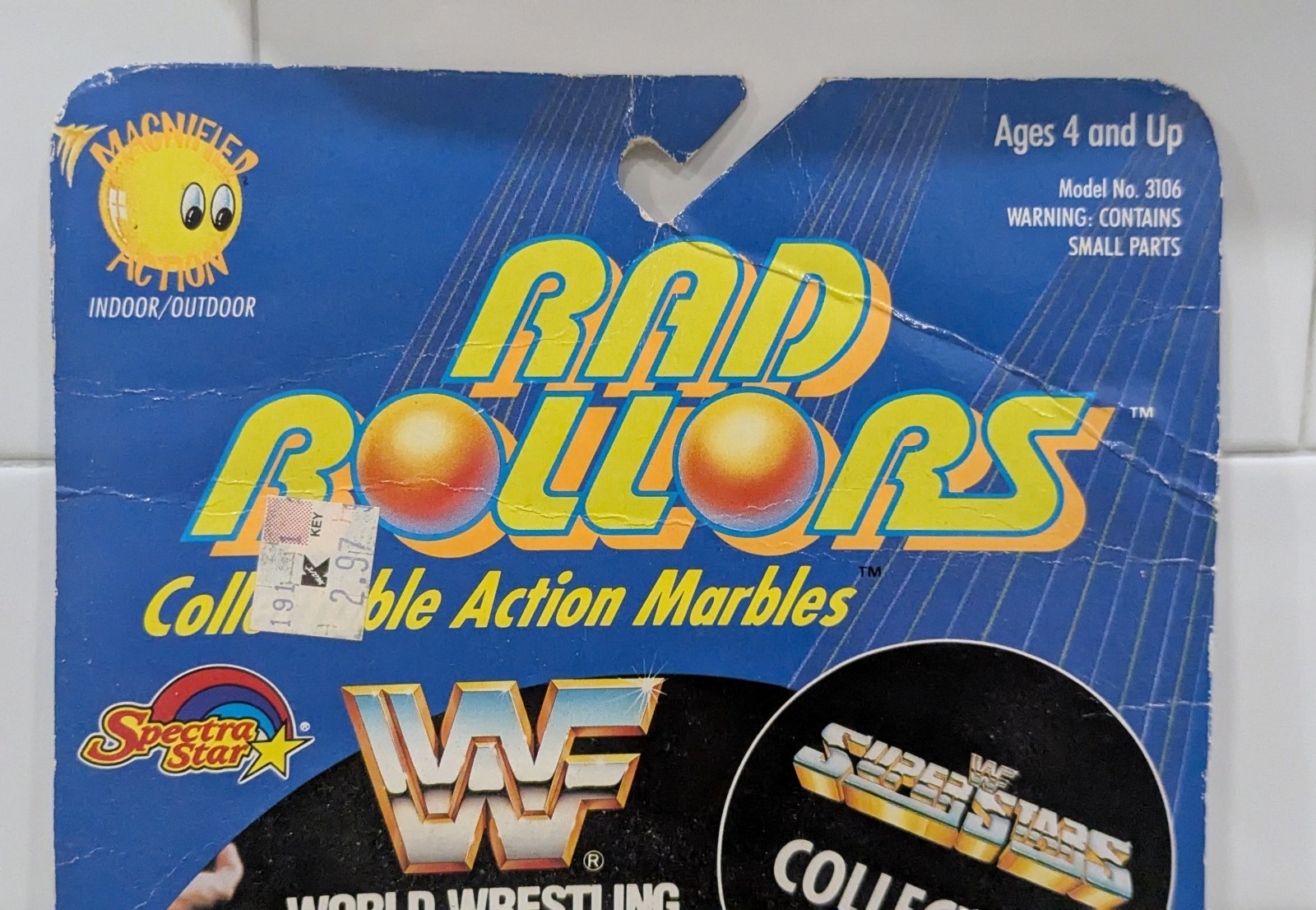 1990 WWF Rad Rollors Marbles Superstars Collection Ultimate Warrior Hulk Hogan