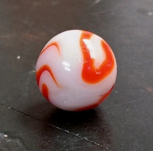 Vintage Marbles Peltier Alley Ravenswood Christensen Flame Swirl .63″ Marble
