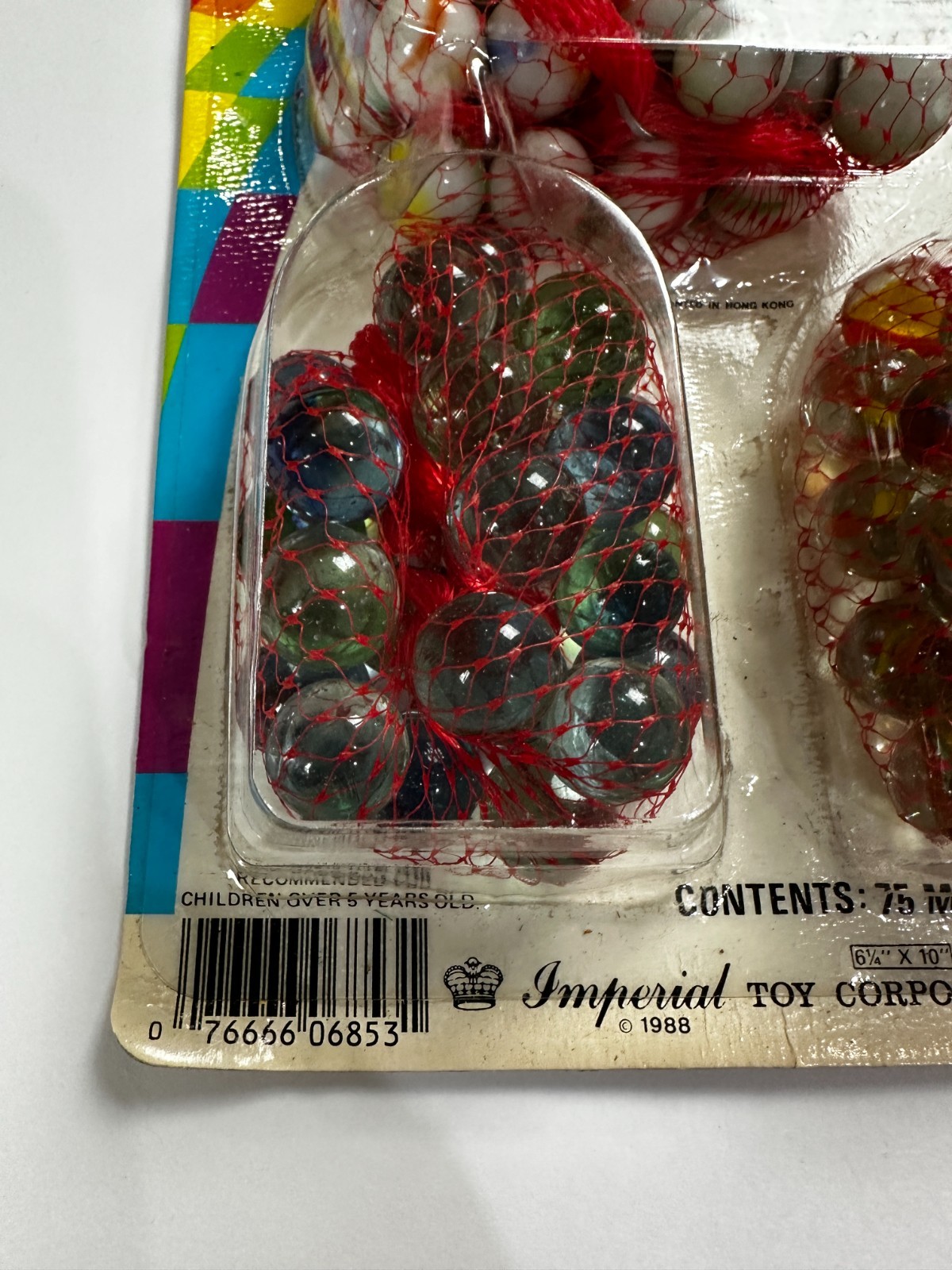 Lot of 2 Imperial Toy Corp 75 Marbles with 3 Super Shooters No 6853 1988