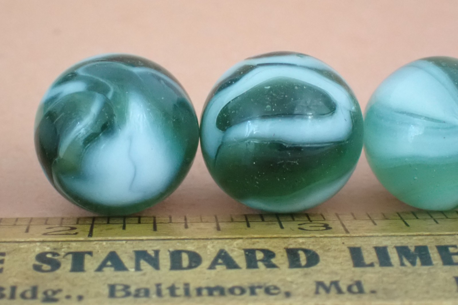 Lot 6 Vintage Marbles Estate Find Peltier National Line Rainbo NLR Polar Bear #4
