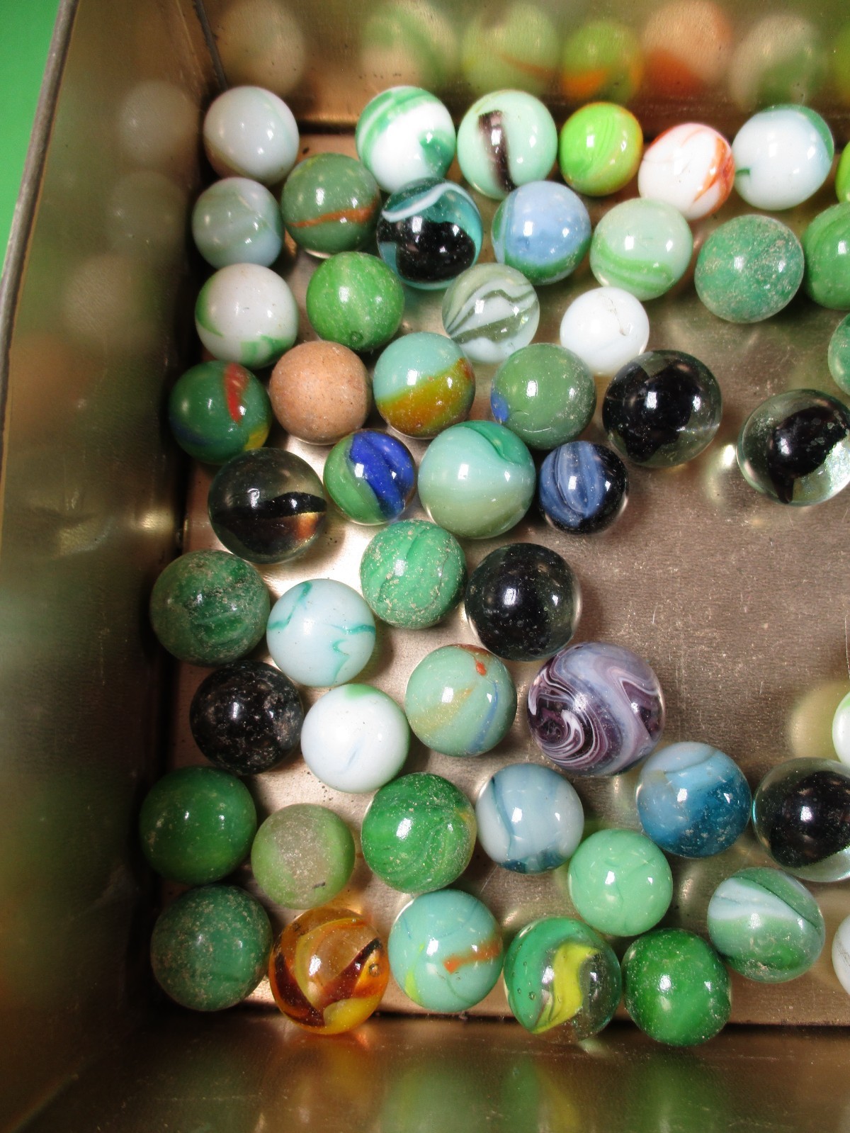 Large Marble Lot 50+ Count Various sizes 15/16/17/18 mm OD Swirls Solids Mix