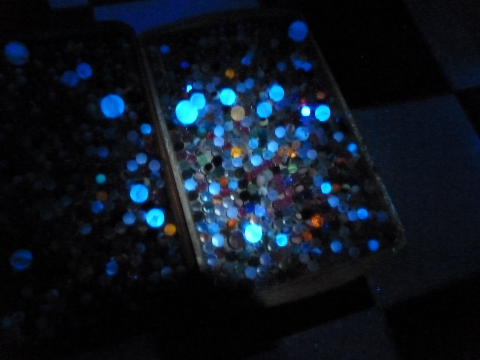 23 pounds Vintage Old Marbles Collection Akro? Peltier? Vitro? UV Glow