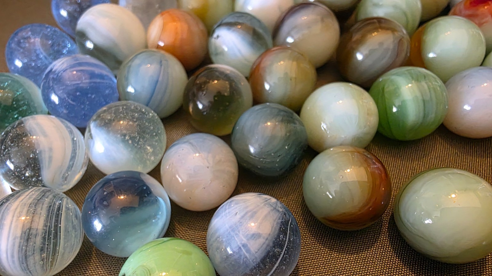 Vintage Marble Lot Master possibly others Beautiful Marbles M/NM Lot 5 Free Ship