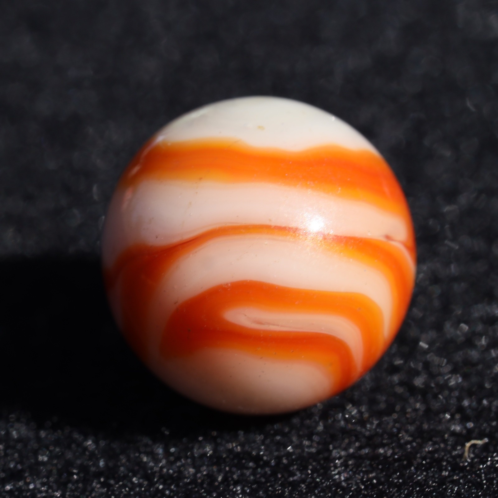 ALLEY Orange WV West Virginia Swirl Marble 5/8″ M Combined Shipping