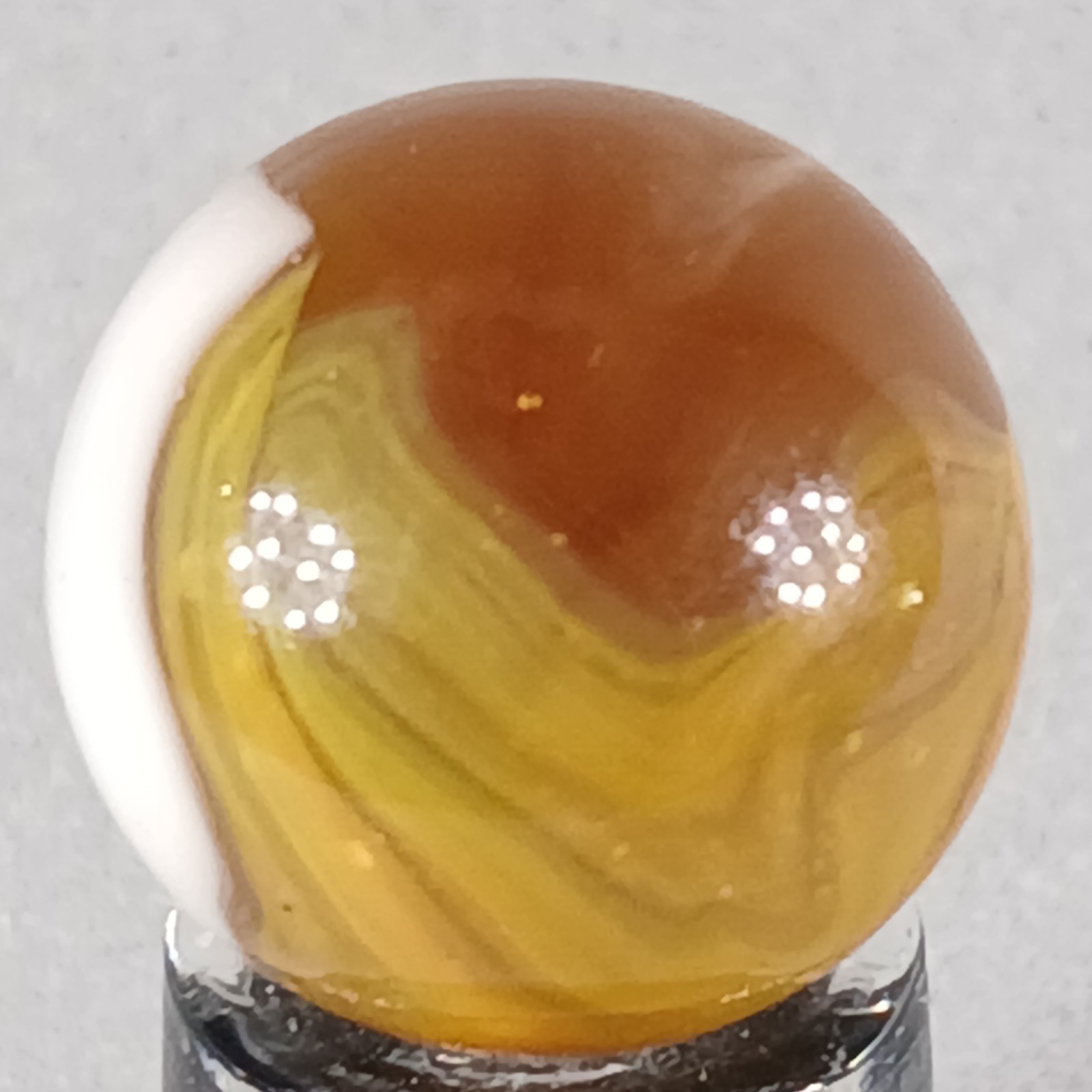 Vintage Vitro Conqueror Marble .61 Inches Near-Mint Condition Combined Shipping