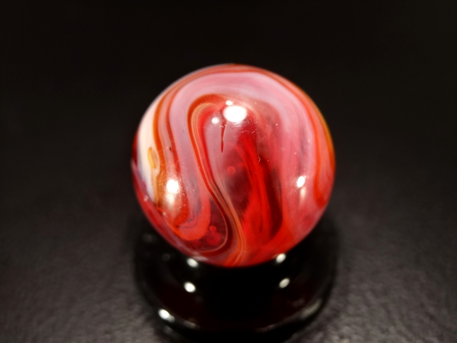 CHRISTENSEN AGATE Multi Colored 🔴 RED – ORANGE 🍊 R&T Pattern WET MINT