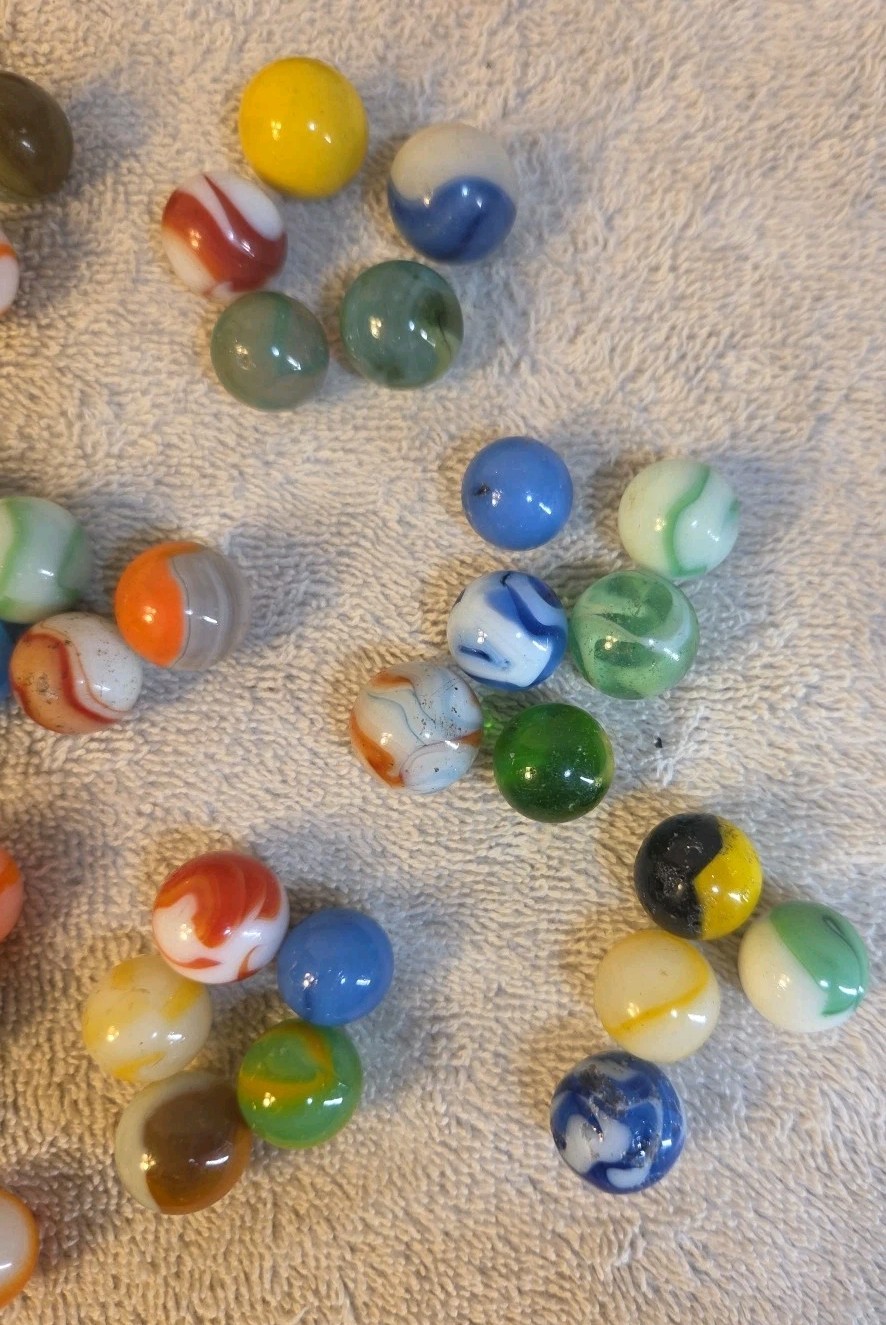 (75) Vintage marbles 1940s What You See Is What You Get