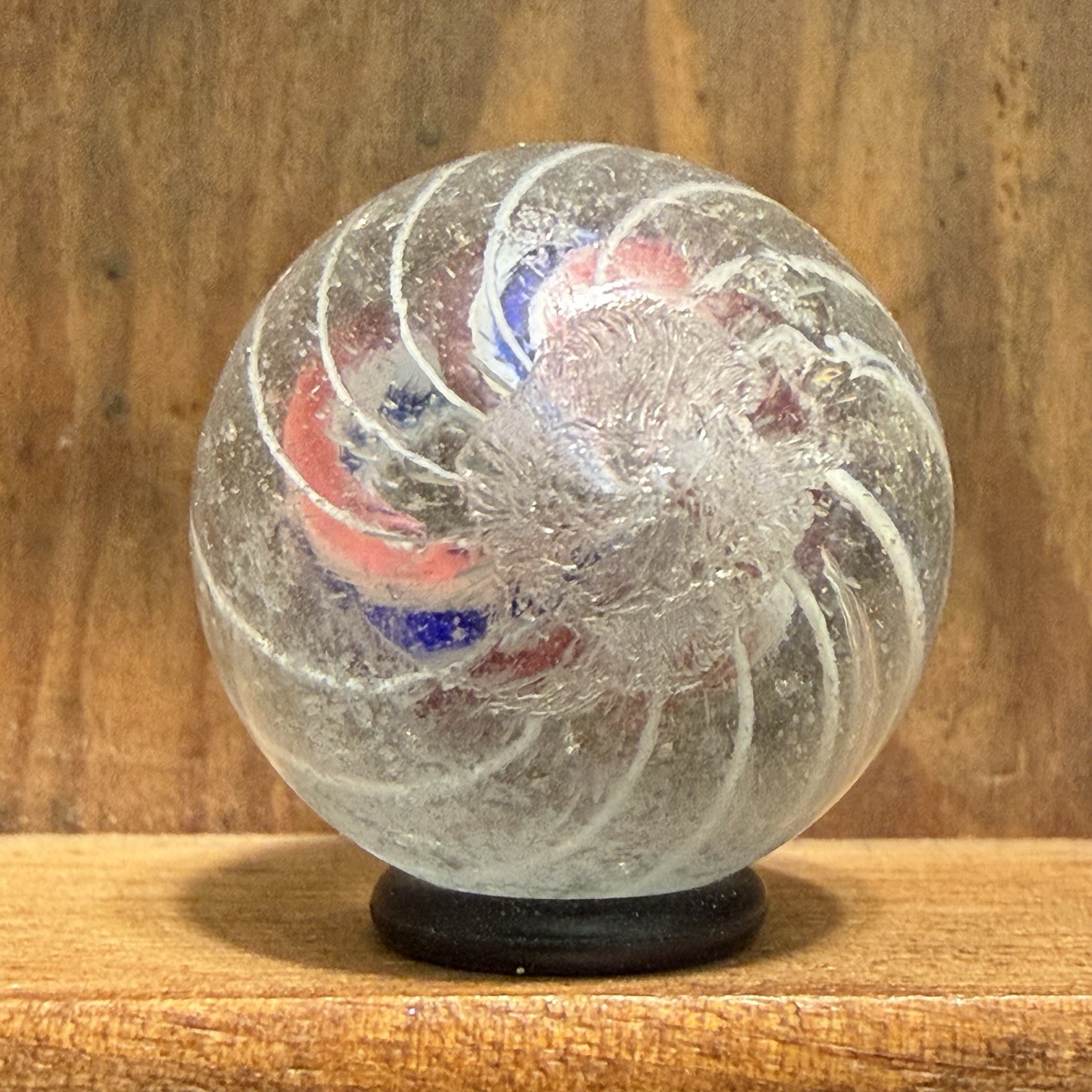 Antique Handmade Caged Divided Core Shooter Marble 29/32” Near Mint(-) | 329