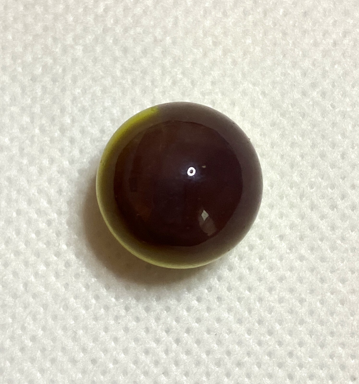 VERY RARE VITRO AGATE TIGER EYE 3 COLOR BANDED WITH CLEAR LINE .60″ NM+/- M198