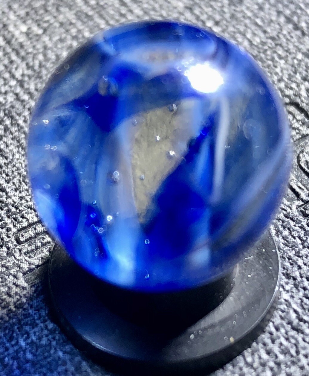 Veiligglas Wirepull Marble Blue White .62”