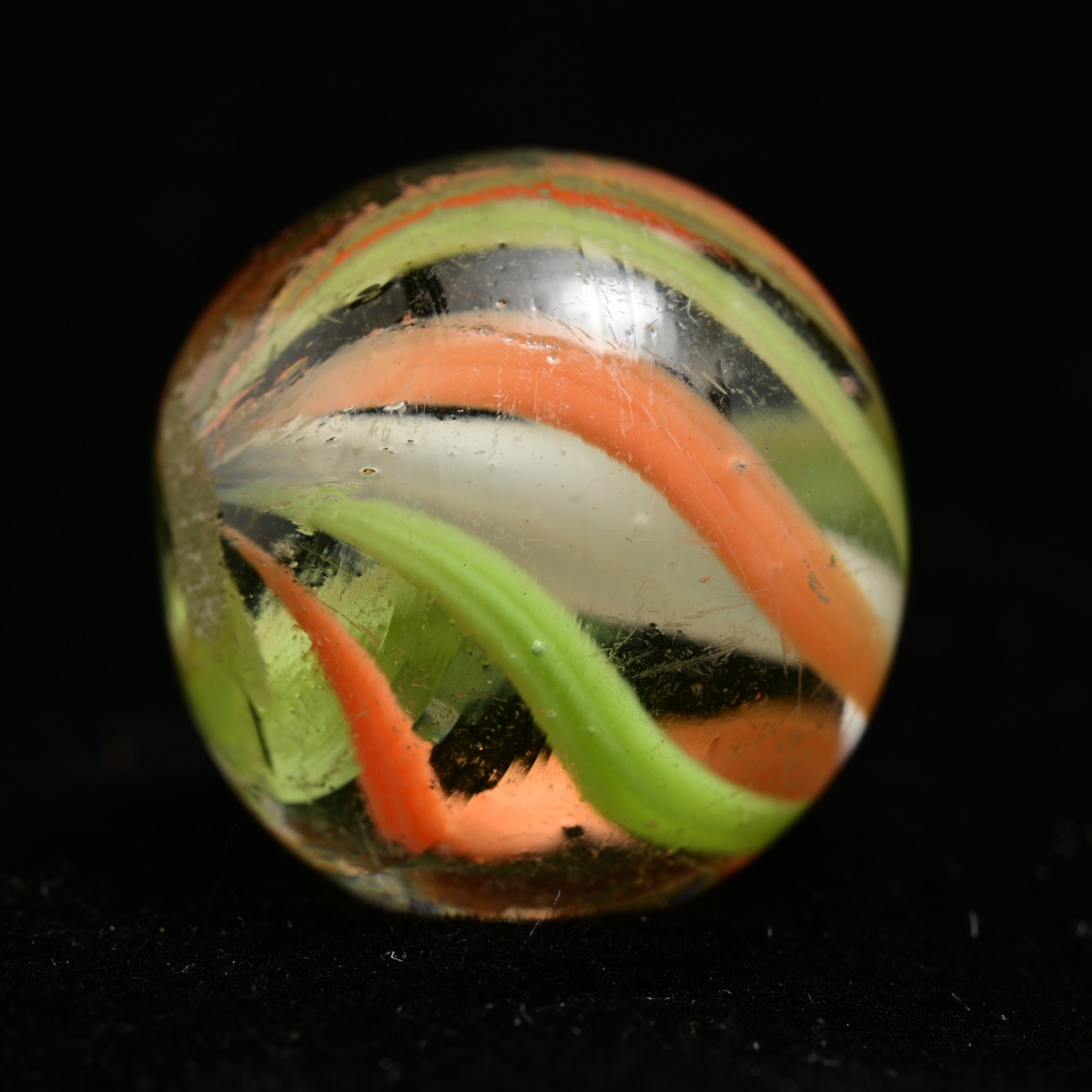 Solid Core German Handmade Antique Marble English Style Contrast 17mm 21/32”