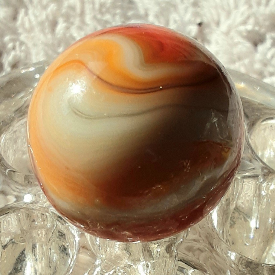 1″ Vacor or Jabo Multi Color Swirl Marble In Wet Mint Condition👌.