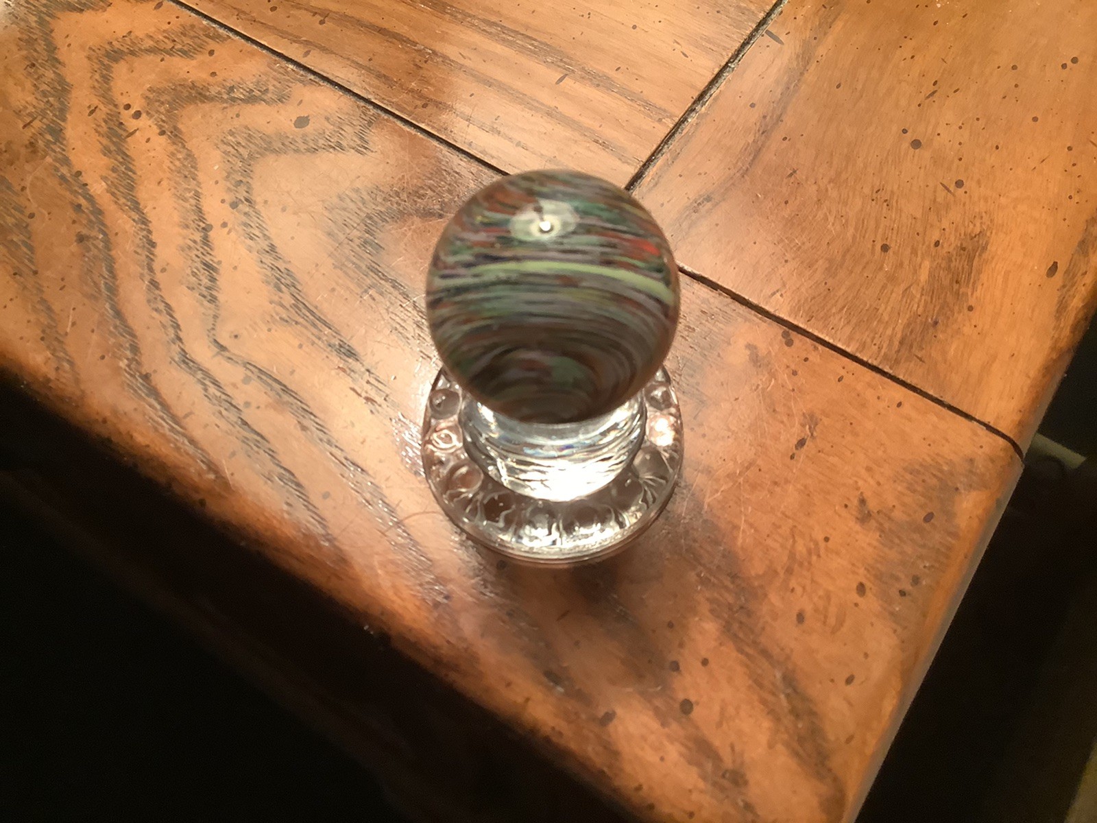 Beautiful 1 1/4 Inch Marble. Comes With Display Stand.