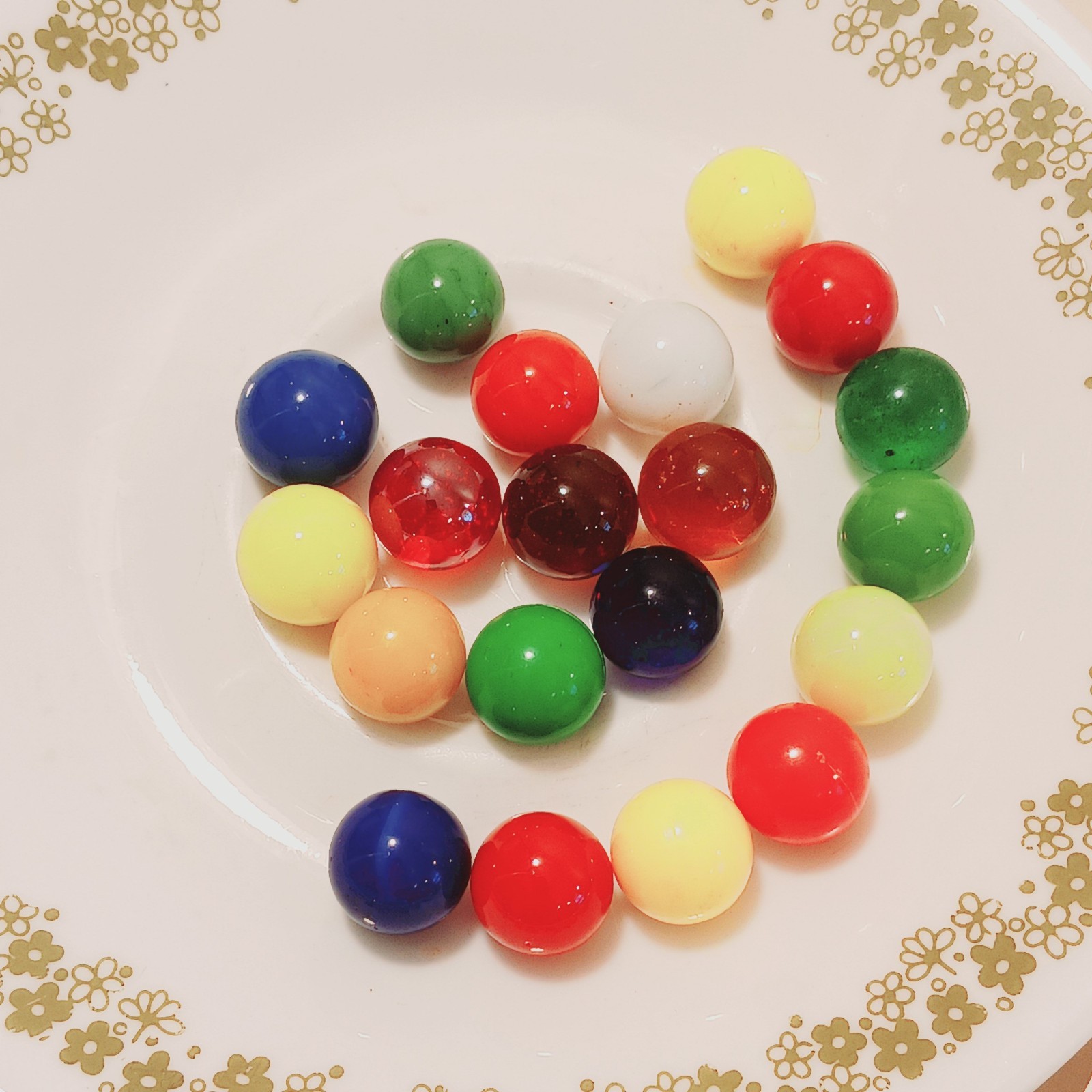 160pc Vintage Glass Marble Lot Assorted Sizes Colors Patterns Mix Game Shooters