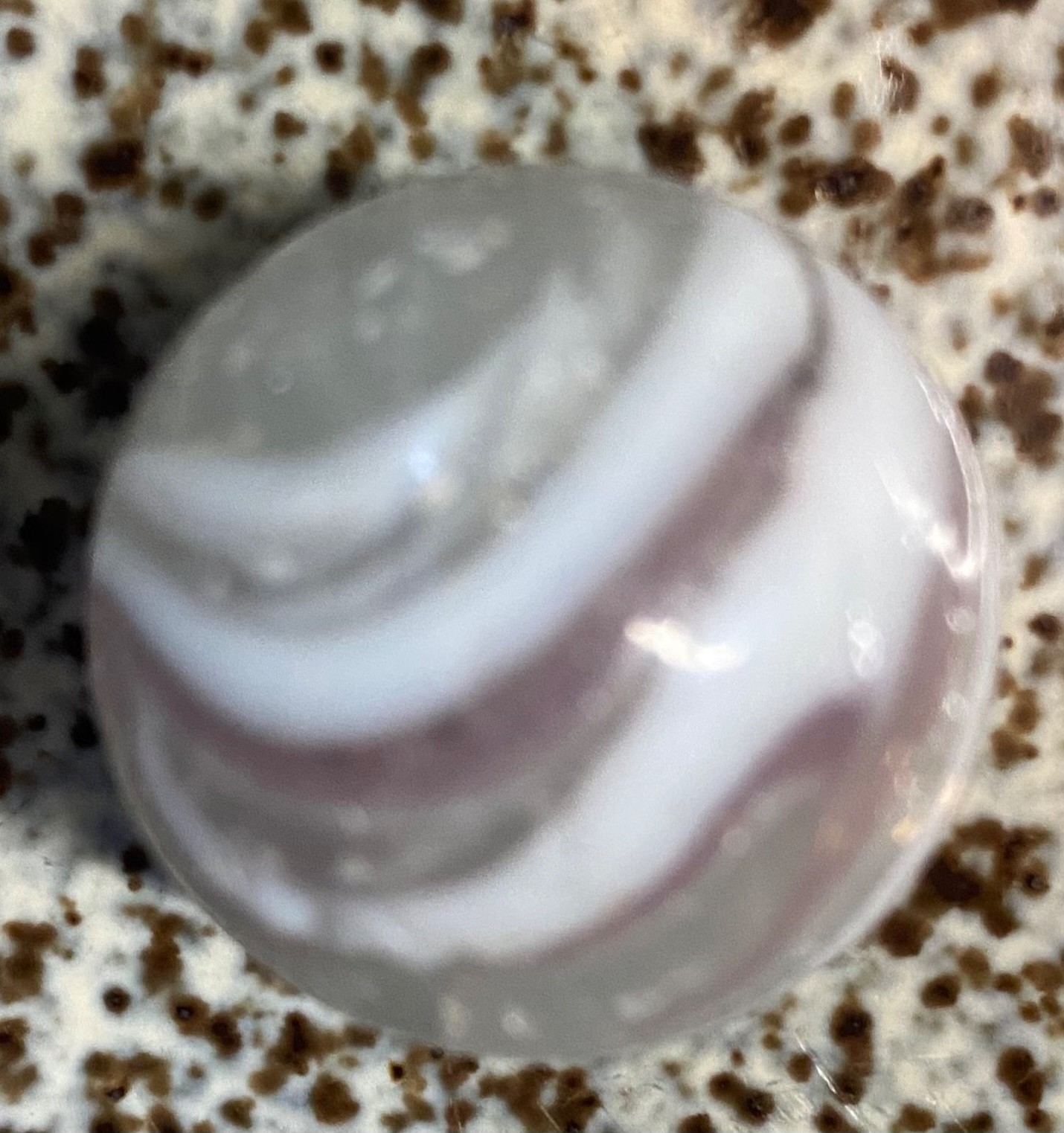 Vintage German Handmade Greiner Slag Marble 1”-Near Mint minus Condition