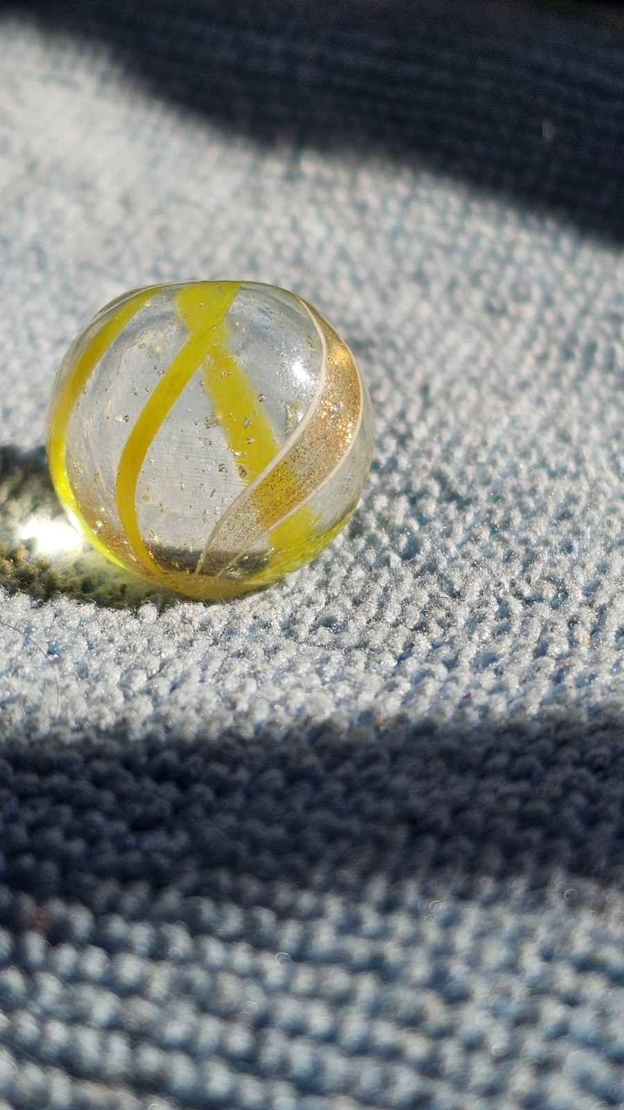 Antique German Banded Lutz Marble