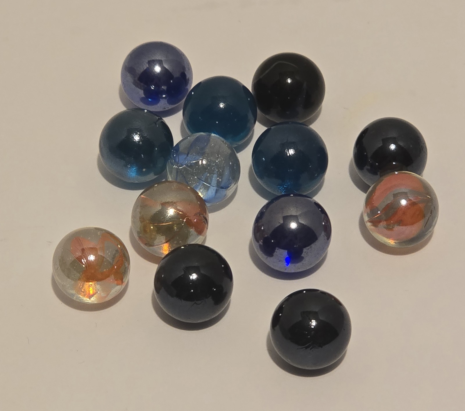 Vintage Marble Lot 150 Pieces Mixed Colors Sizes – Confetti Speckled Glass 3lbs
