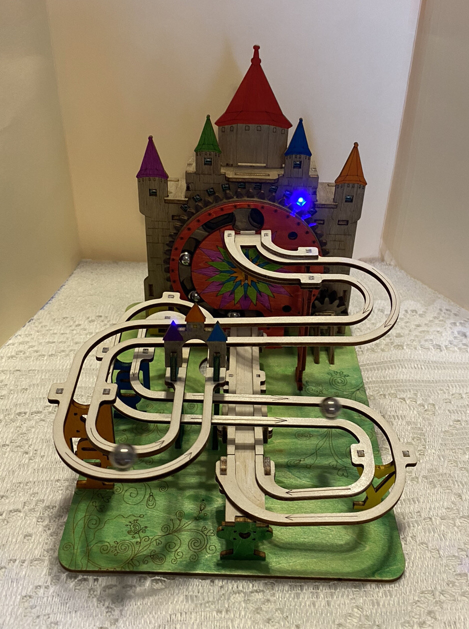 *NEW* MOTORIZED CASTLE MARBLE RUN W/ LED LIGHTS – SEE VIDEO!