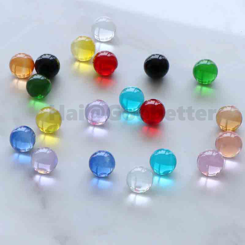15mm Crystal Sphere Beads Glass Solid Balls Marbles Traditional Children’s Game