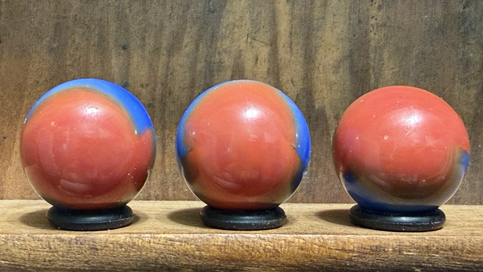 3 Marble King Spiderman Rainbow Marbles 19/32-5/8 Near Mint(+) to Mint(-) | 38