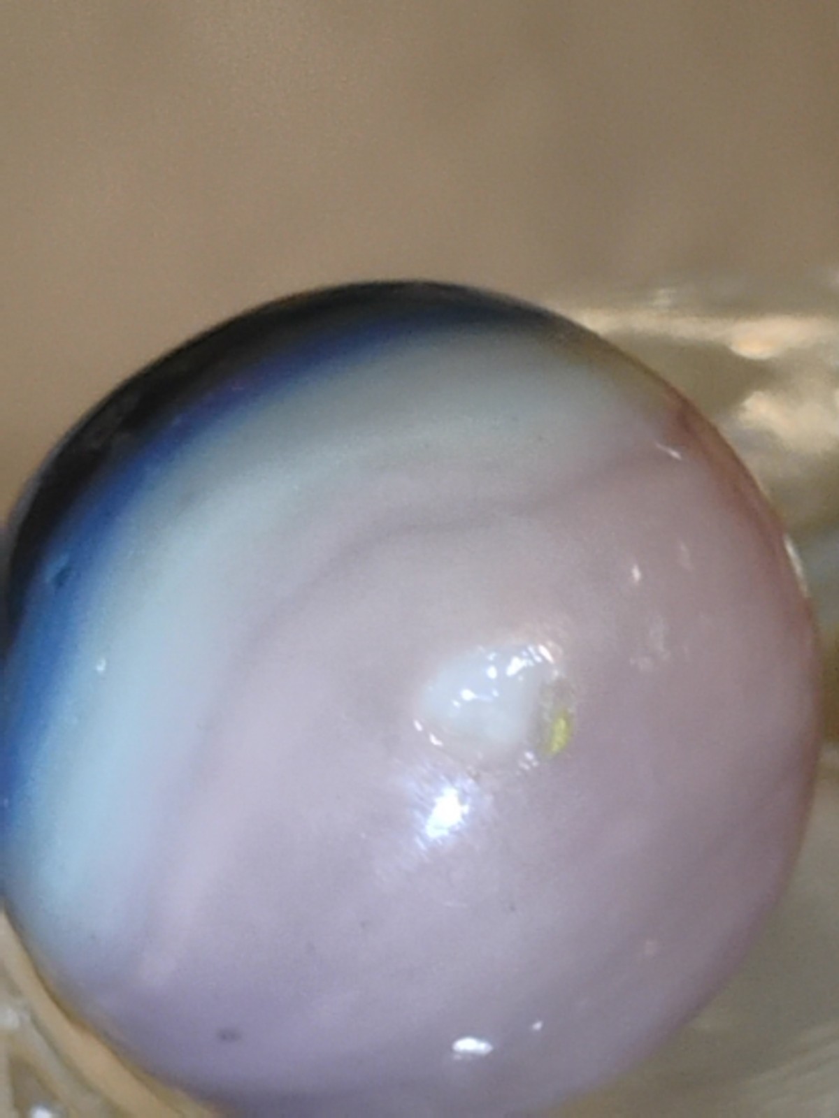 Vintage Rare Color Master Vitro Akro Sunburst Purple Yellow Blue Marble ?