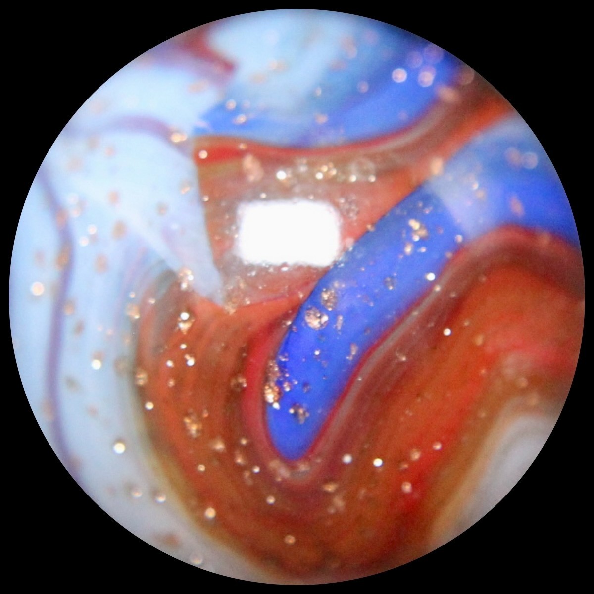 DAS Liberty Marble Collector Series: Spiderman Gold Lutz Shower 0.730″