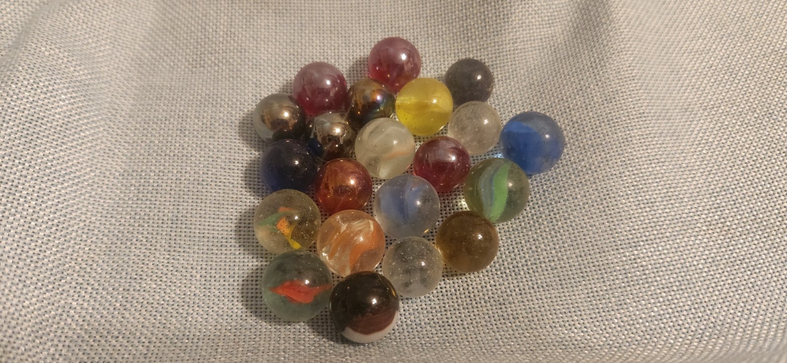 Assorted Swirl Glass Toy Marbles Mixed Colors Lot Age 8-11 12-16 17+ Years