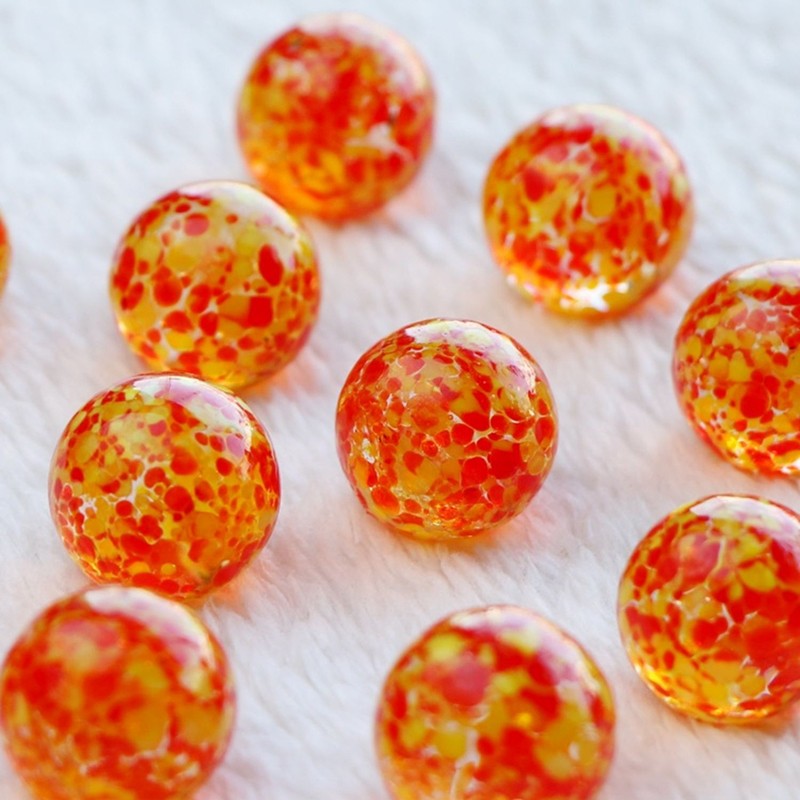 16mm Glass Marbles Dotted Speckled Bead Coloured Traditional Vintage Classic Toy