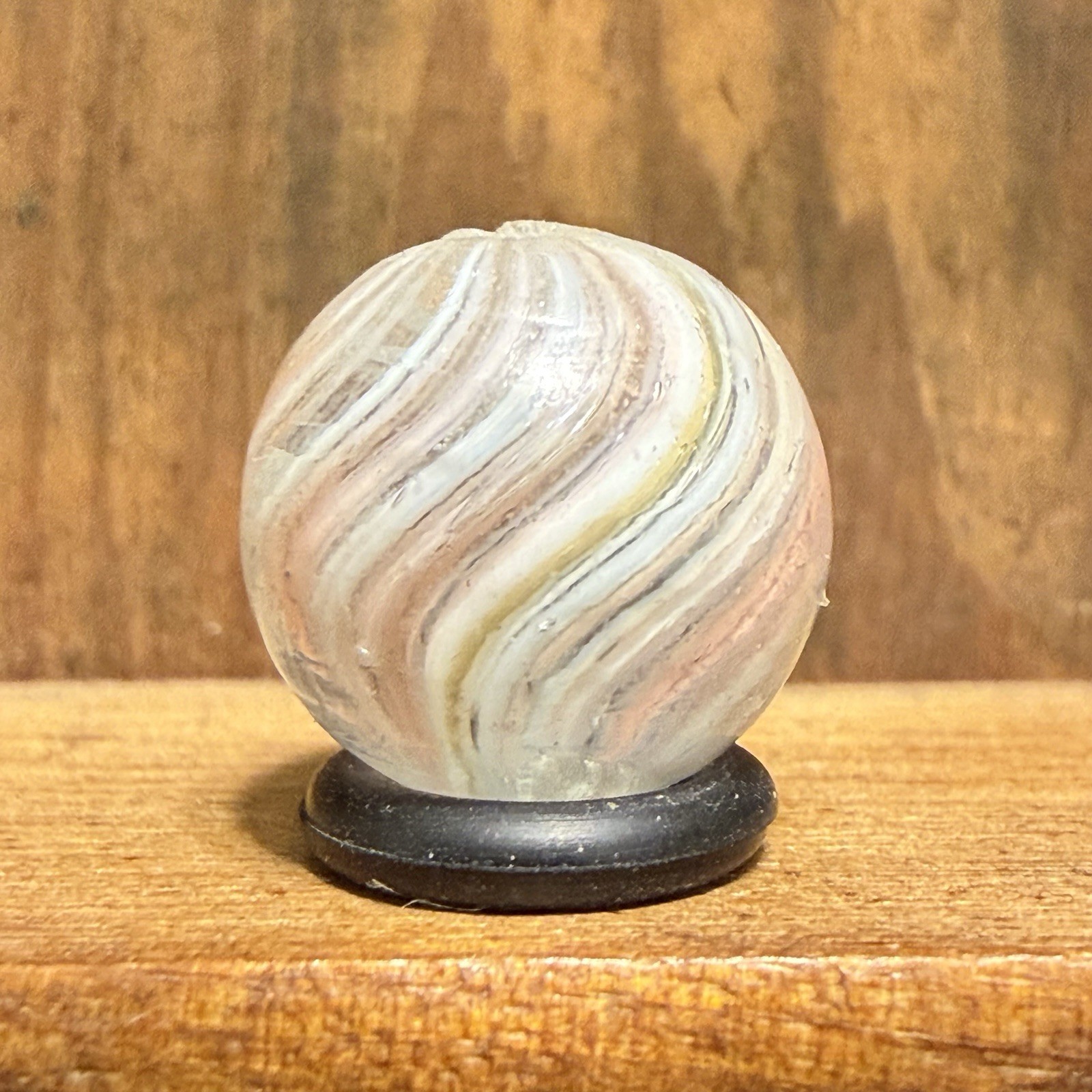 Antique German Handmade Joseph Coat / Onionskin Peewee Marble 1/2” Mint | 310