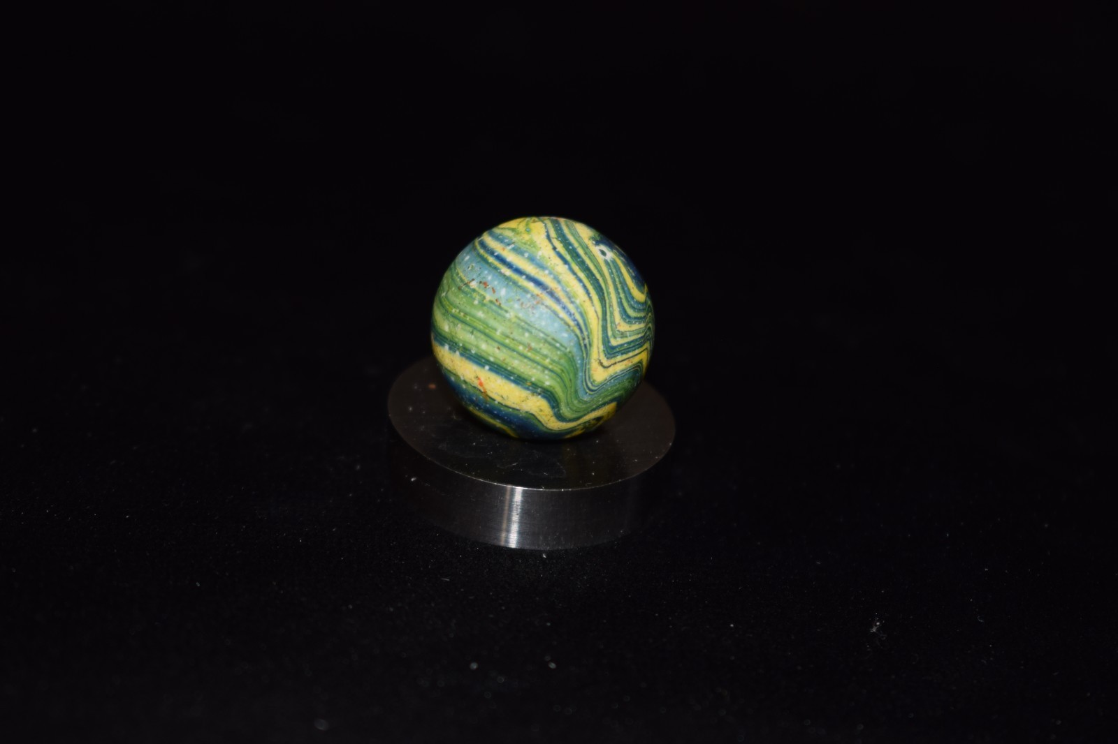 👩🏻➖⏩Handmade Italina Clay Swirl Marble Heavy💪⚫➖⚫ 💪 Shooter🎯Size .750″