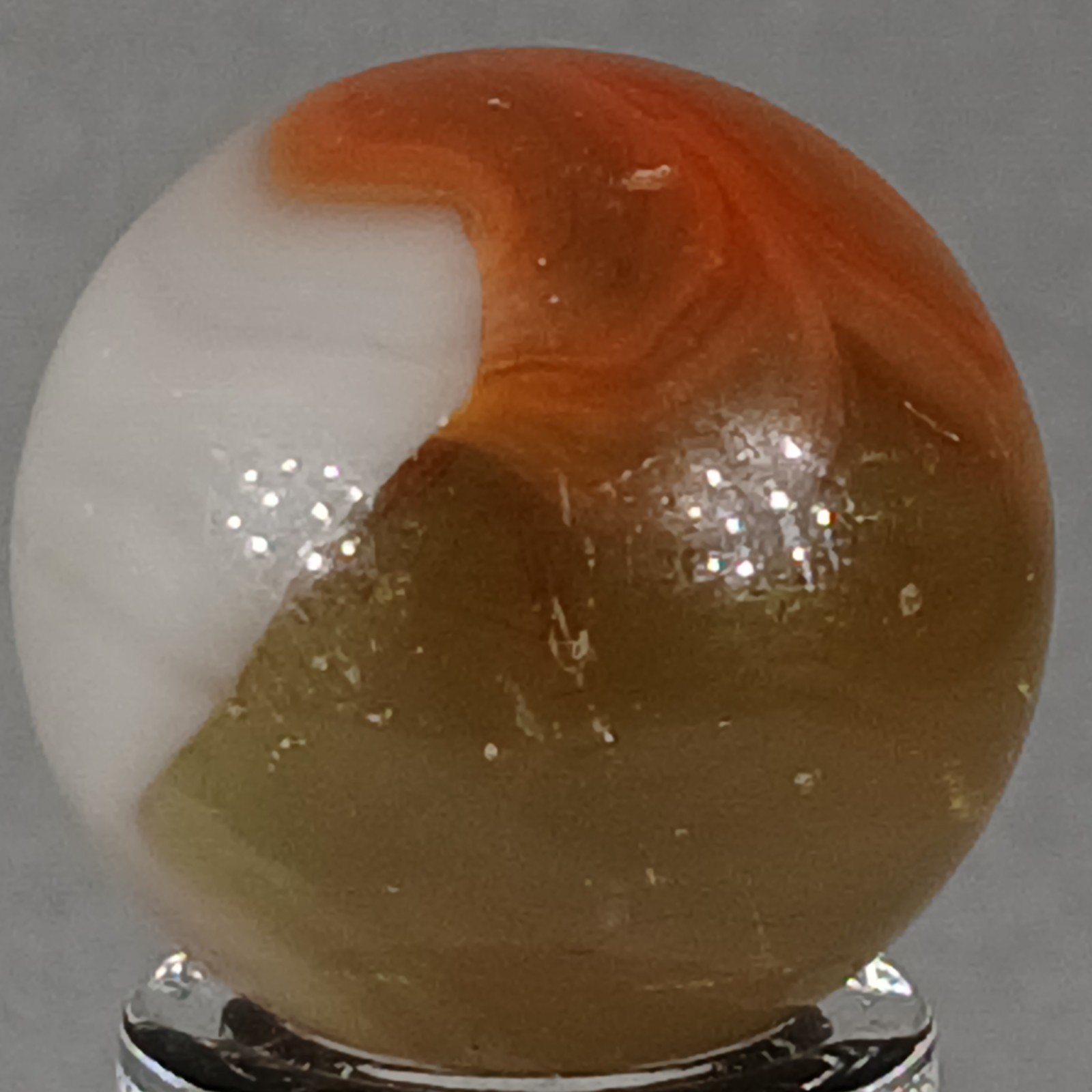 Vintage Vitro Conqueror Marble .61 Inches Near-Mint Condition