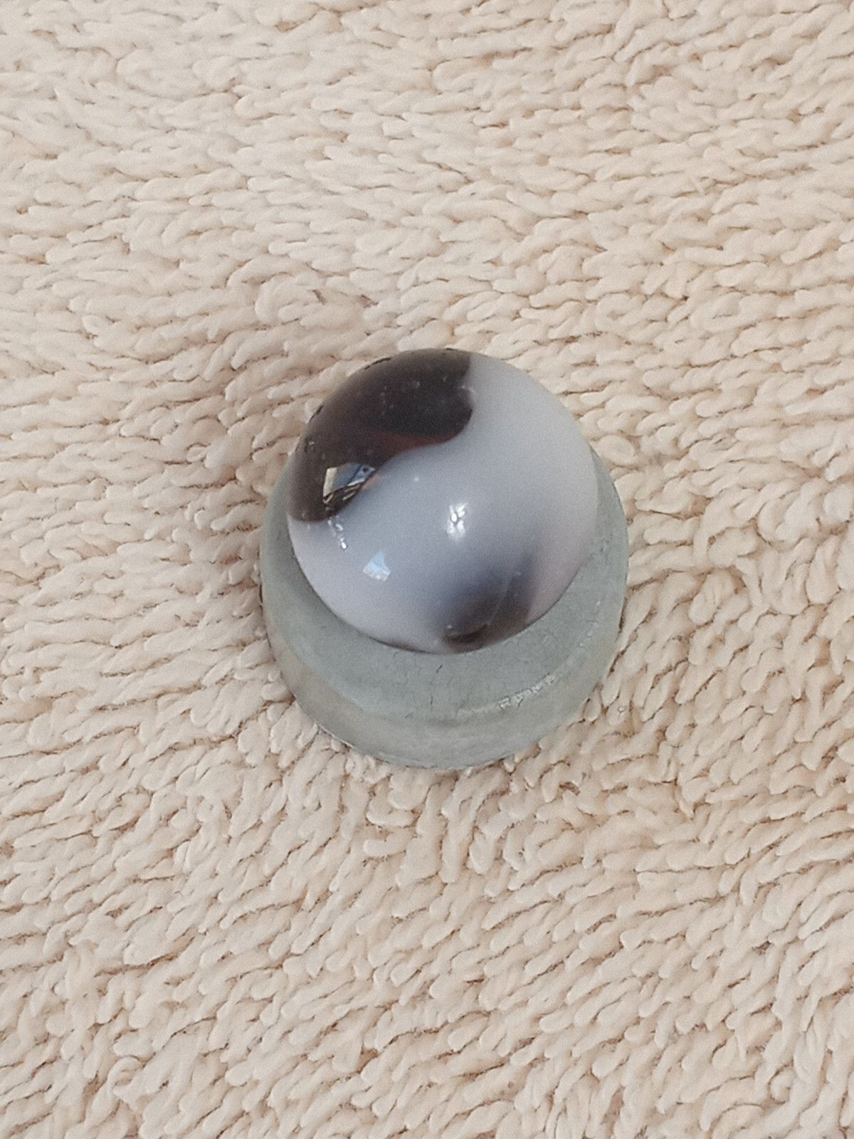 ANTIQUE Colorful Swirl MARBLE 13mm