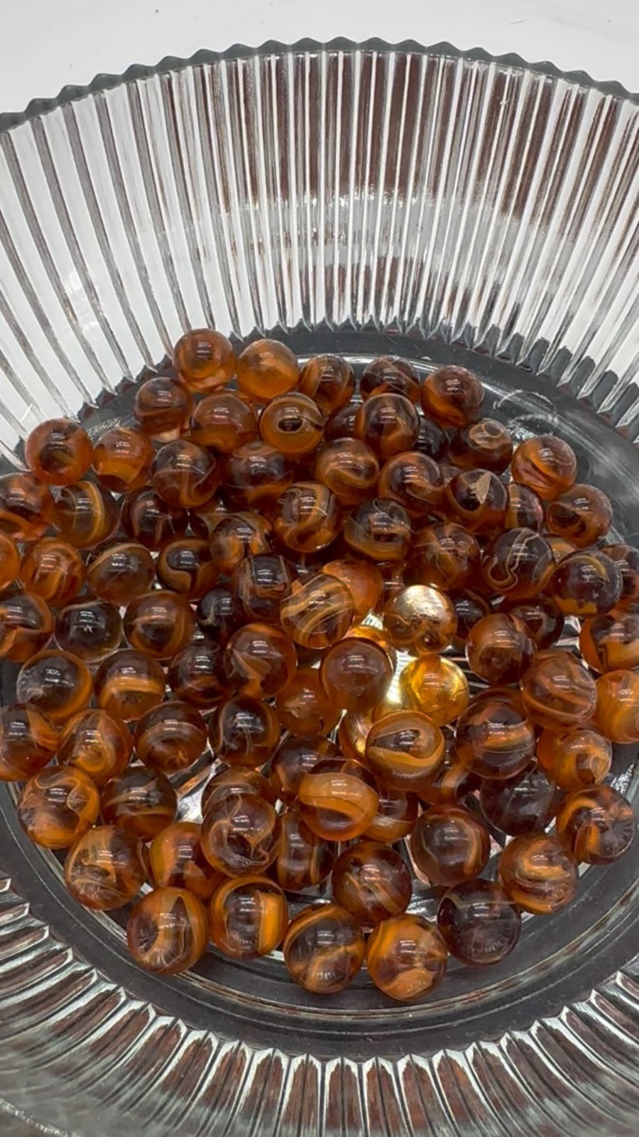 Bulk pk of 100 Mummy 16mm Player Marbles (5/8th”) Translucent Purple Orange